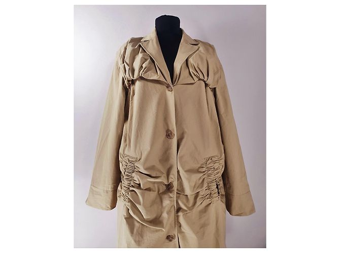 Gabardina Dylan Rejina Pyo Verde Oliva Algodón - vista 6