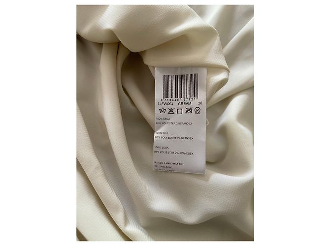 BDBA T Creme Chiffon Obe. 34-36-38 Beige Aus weiß - Ansicht 10