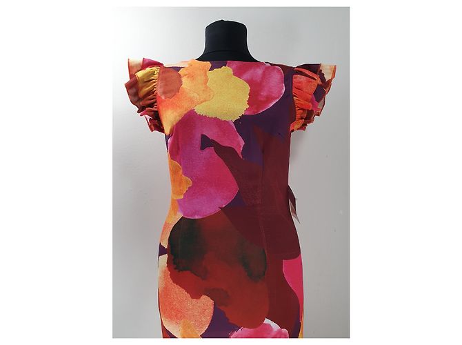 Autre Marque Kleid Sunset Artist Print Frida Mehrfarben - Ansicht 2