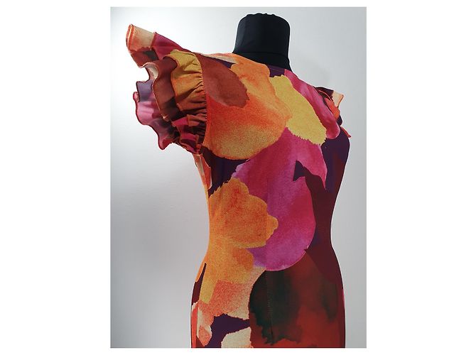 Autre Marque Kleid Sunset Artist Print Frida Mehrfarben - Ansicht 3