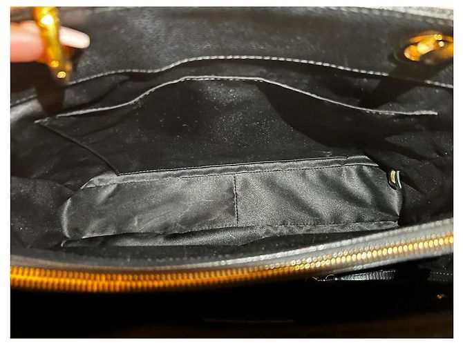 Chanel Grand Shopping Shopper Schwarz Leder - Ansicht 3