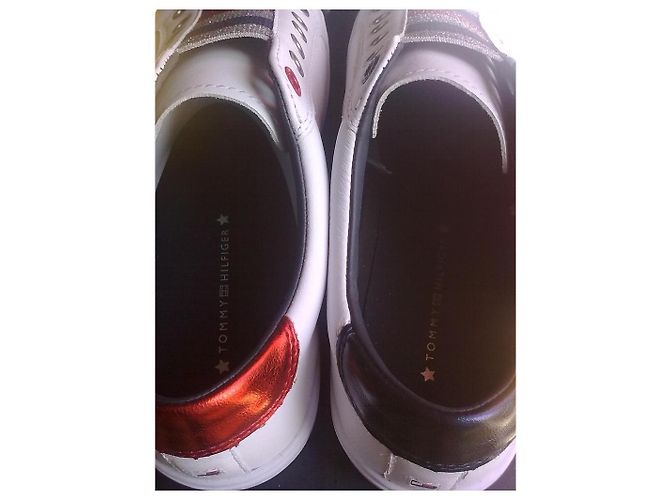 Tommy Hilfiger Sneaker aus Leder weiß Größe 40 - Ansicht 2