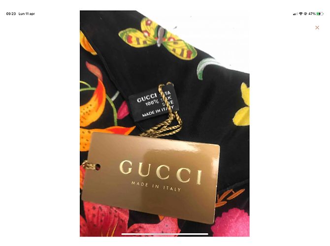 Gucci Bufanda de seda Mia - vista 3