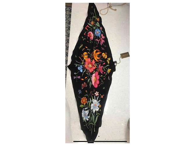 Gucci Bufanda de seda Mia - vista 5