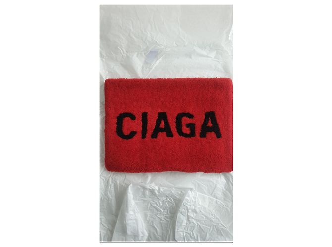 Borsa Balenciaga rossa in lana e pelle d'agnello Rosso - vista 2