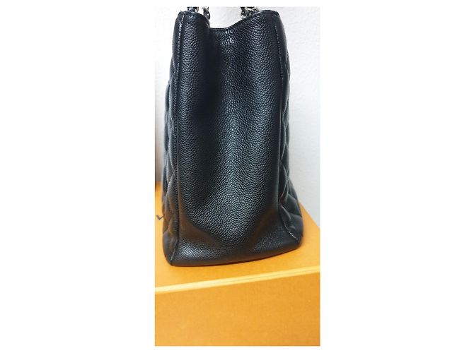 Chanel GST Grand Shopping Tote in pelle nera Nero - vista 16