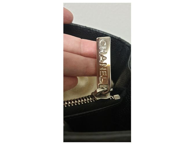 Chanel GST Grand Shopping Tote in pelle nera Nero - vista 2