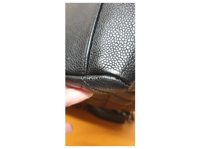 Chanel GST Grand Shopping Tote in pelle nera Nero - vista 5