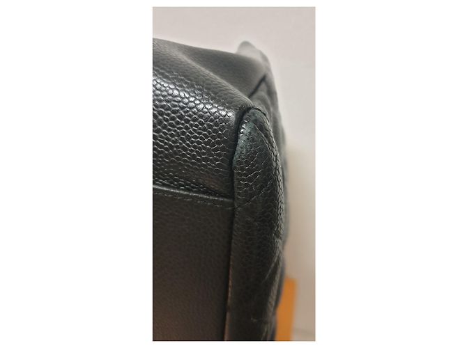 Chanel GST Grand Shopping Tote in pelle nera Nero - vista 7