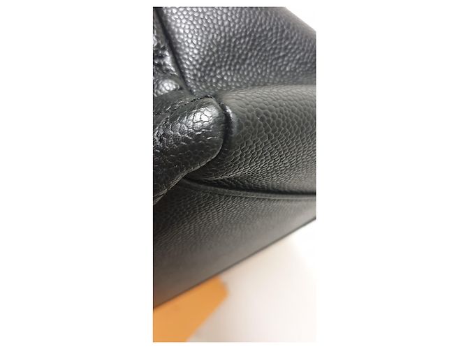 Chanel GST Grand Shopping Tote in pelle nera Nero - vista 8