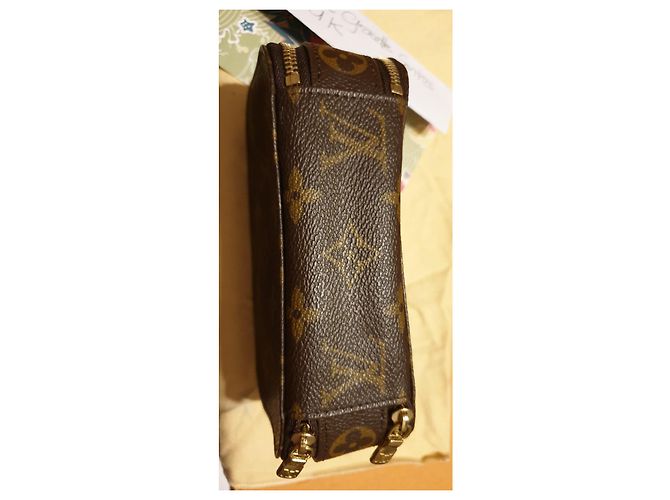 Louis Vuitton Trousse Blush PM Marrón de Tela Castaño - vista 3