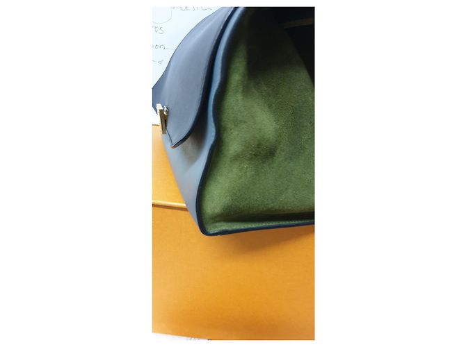 Trapèze Borsa a mano Céline Trapeze in pelle blu - vista 10