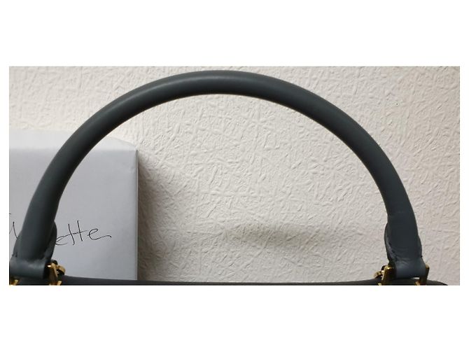 Trapèze Borsa a mano Céline Trapeze in pelle blu - vista 15