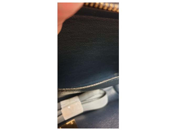 Trapèze Borsa a mano Céline Trapeze in pelle blu - vista 17