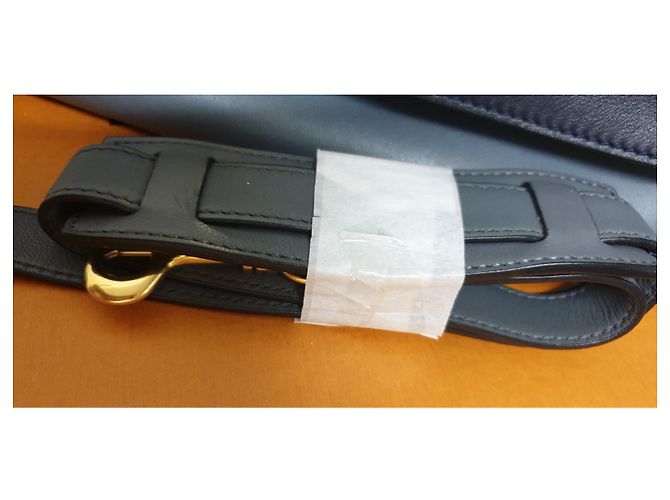 Trapèze Borsa a mano Céline Trapeze in pelle blu - vista 18