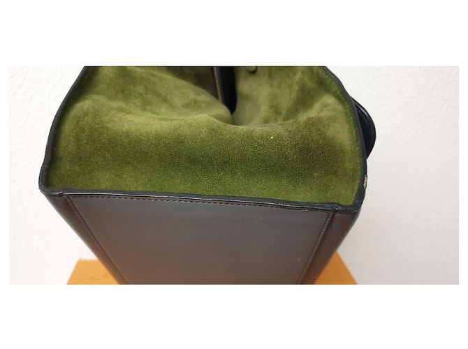 Trapèze Borsa a mano Céline Trapeze in pelle blu - vista 3
