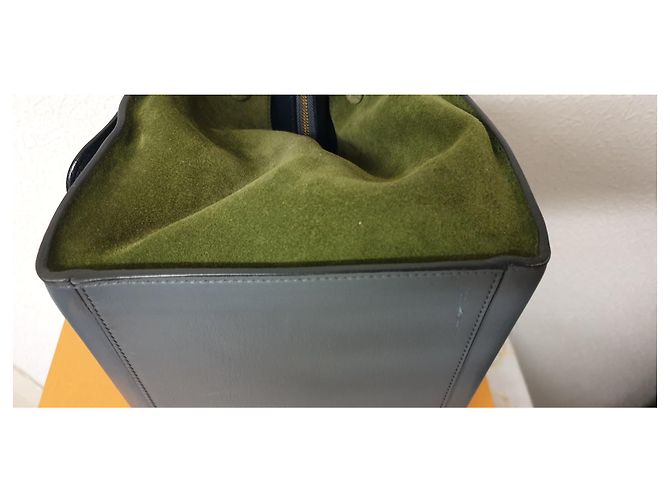 Trapèze Borsa a mano Céline Trapeze in pelle blu - vista 4