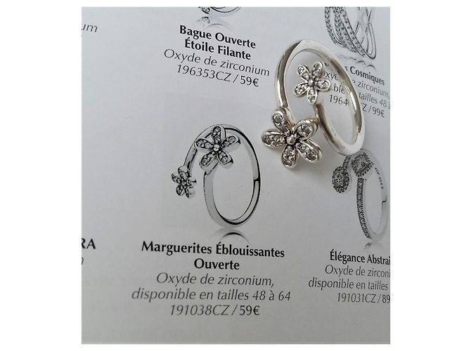 Pandora T ring.52 - Dazzling Daisies - view 2