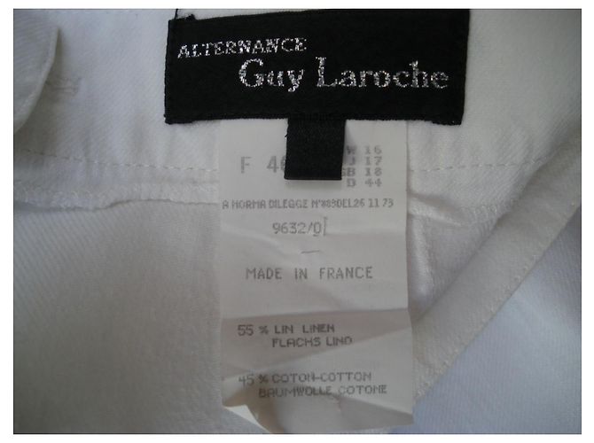 Guy Laroche Rockanzug Leinen Eggshell Aus weiß - Ansicht 11
