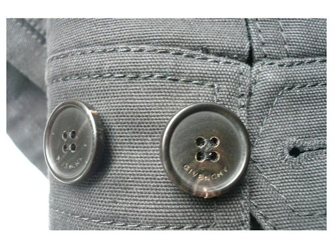 GIVENCHY Giacca mezza stagione in cotone stile militare ottime condizioni S50 Nero - vista 13