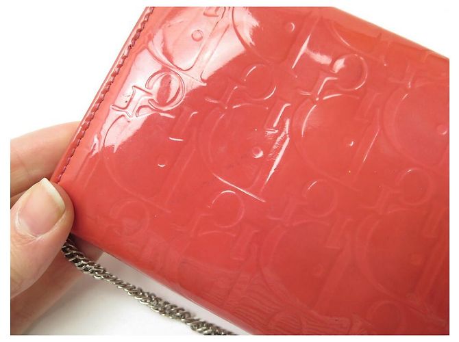 CARTERA CHRISTIAN DIOR RENDEZ-VOUS DE CHAROL OBLICUO POUCH WOC - vista 5