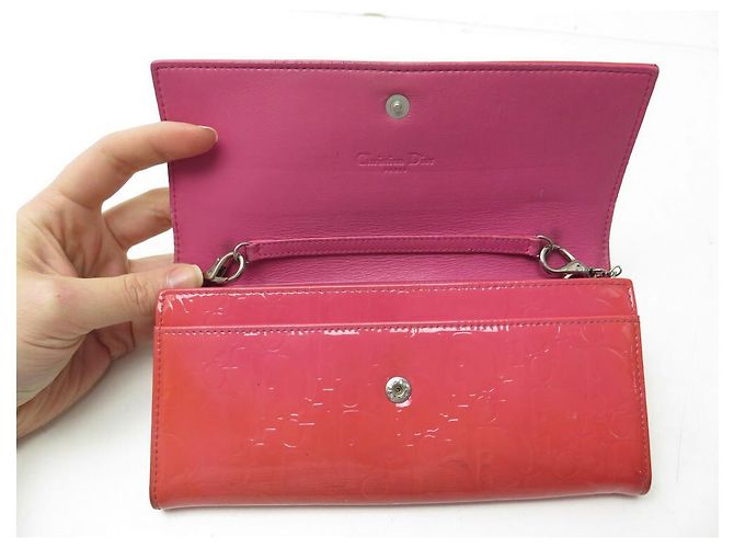 CARTERA CHRISTIAN DIOR RENDEZ-VOUS DE CHAROL OBLICUO POUCH WOC - vista 7