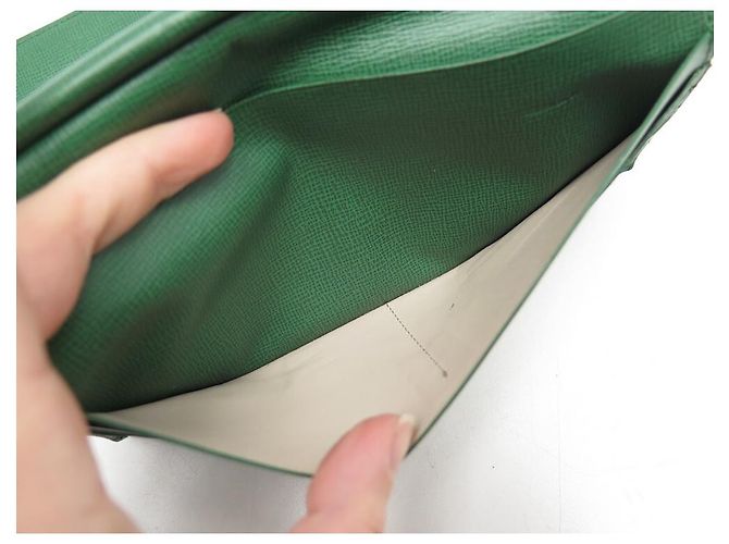CARTERA PARA RELOJ ROLEX EN CUERO GRANULADO VERDE CARTERA DE CUERO - vista 12