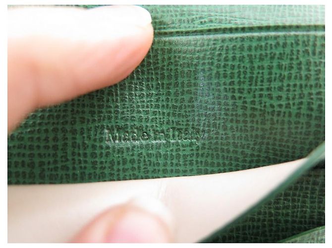 CARTERA PARA RELOJ ROLEX EN CUERO GRANULADO VERDE CARTERA DE CUERO - vista 13