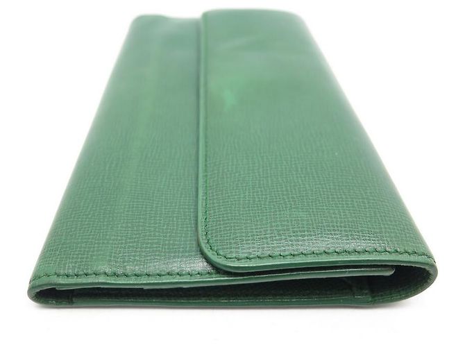 CARTERA PARA RELOJ ROLEX EN CUERO GRANULADO VERDE CARTERA DE CUERO - vista 3