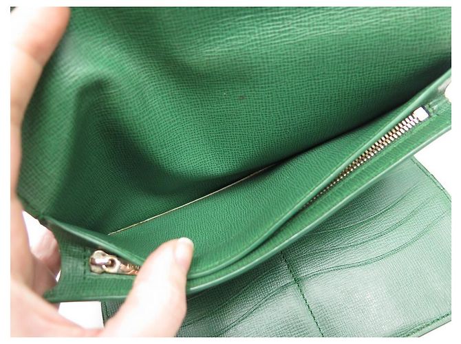 CARTERA PARA RELOJ ROLEX EN CUERO GRANULADO VERDE CARTERA DE CUERO - vista 9