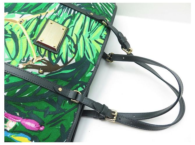 NUOVA LOUIS VUITTON CABAS AILLEURS AVENTURE GM CANVAS NUOVA BORSA A MANO Verde - vista 5
