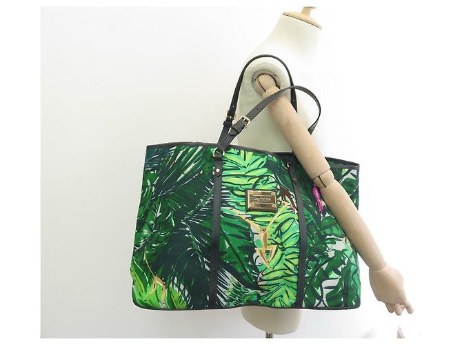 NUOVA LOUIS VUITTON CABAS AILLEURS AVENTURE GM CANVAS NUOVA BORSA A MANO Verde - vista 6