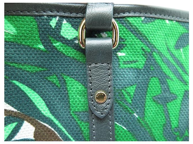 NUOVA LOUIS VUITTON CABAS AILLEURS AVENTURE GM CANVAS NUOVA BORSA A MANO Verde - vista 8