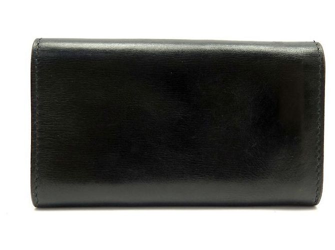 Hermès HERMES MULTICLES KEY HOLDER IN BLACK BOX LEATHER BLACK LEATHER KEY HOLDER RING - view 2