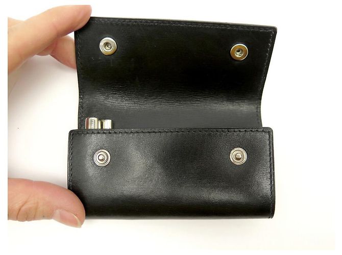 Hermès HERMES MULTICLES KEY HOLDER IN BLACK BOX LEATHER BLACK LEATHER KEY HOLDER RING - view 3