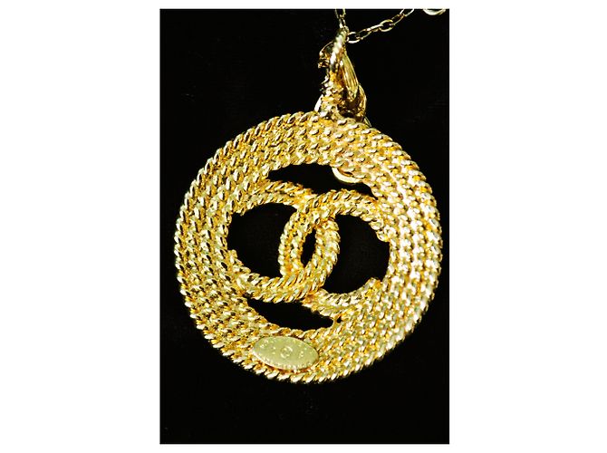Chanel hängende Halskette Golden - Ansicht 4