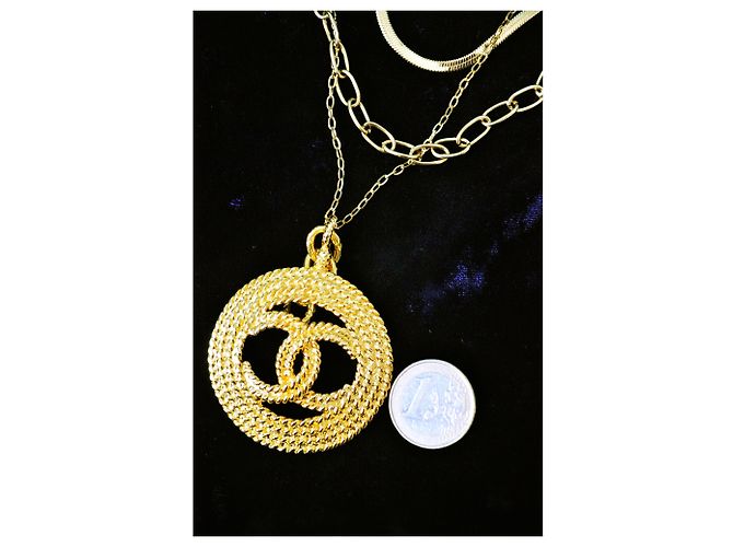 Chanel hängende Halskette Golden - Ansicht 5