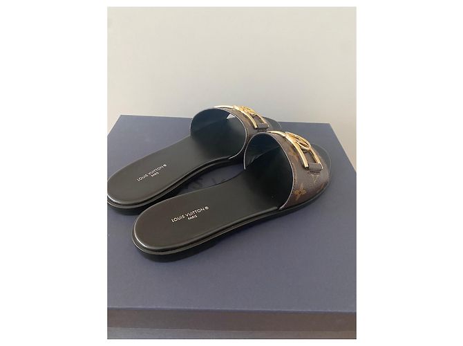 Louis Vuitton Lock it flat mule Brown - view 3