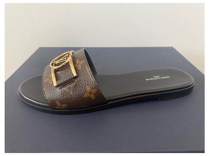 Louis Vuitton Lock it flat mule Brown - view 4