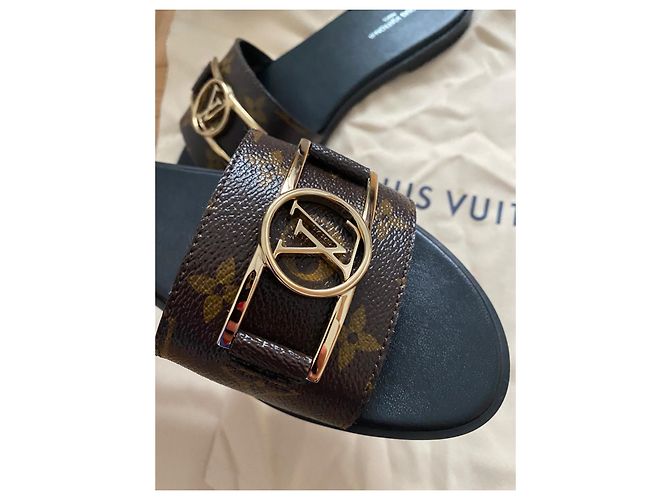 Louis Vuitton Lock it flat mule Brown - view 5