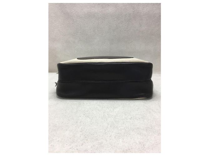 Hermès HERMES Doha / BG / Handtasche / Canvas / CRM / Eckfaden vorhanden Roh - Ansicht 5