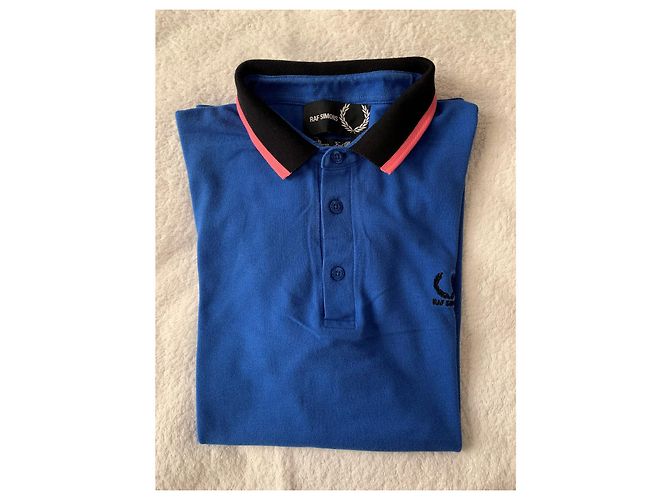 Polo Raf Simons x Fred Perry Blu - vista 8