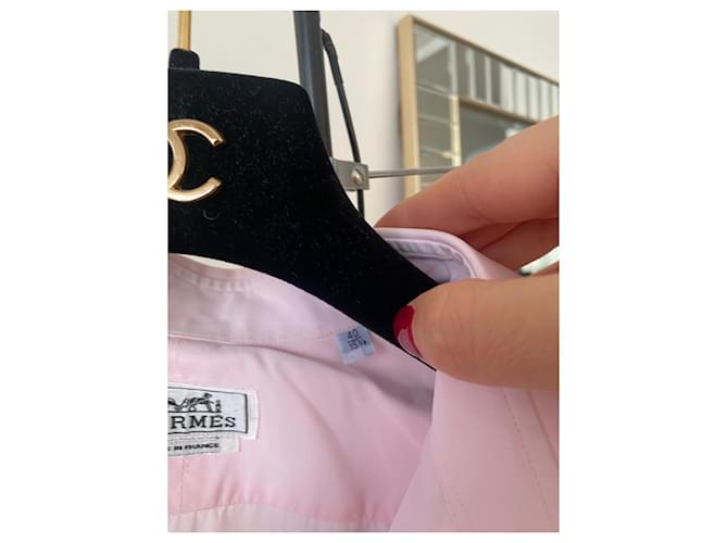 Camicia Hermès Rosa in Cotone - vista 7