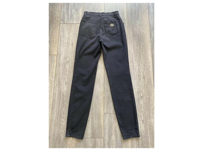 Vintage Moschino High Waistedededed Jeans Schwarz - Ansicht 2