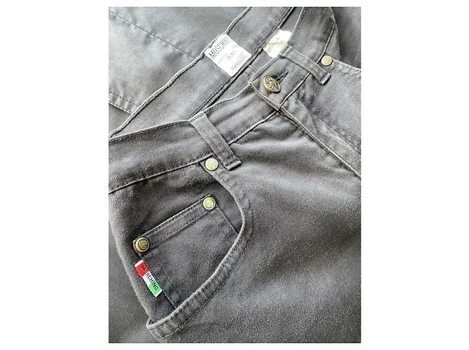 Vintage Moschino High Waistedededed Jeans Schwarz - Ansicht 3