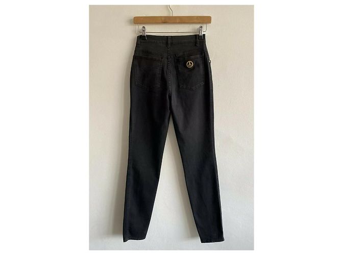 Vintage Moschino High Waistedededed Jeans Schwarz - Ansicht 5