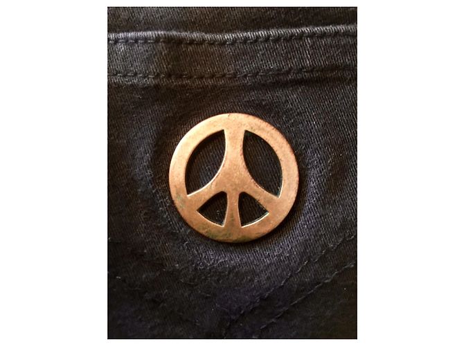 Vintage Moschino High Waistedededed Jeans Schwarz - Ansicht 7