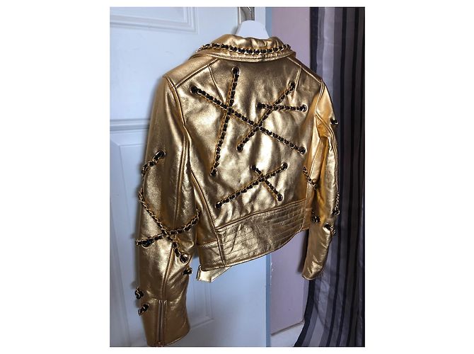 Moschino Perfecto-Jacke Golden - Ansicht 5