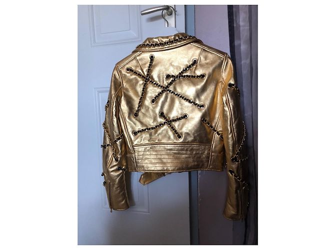 Moschino Perfecto-Jacke Golden - Ansicht 6