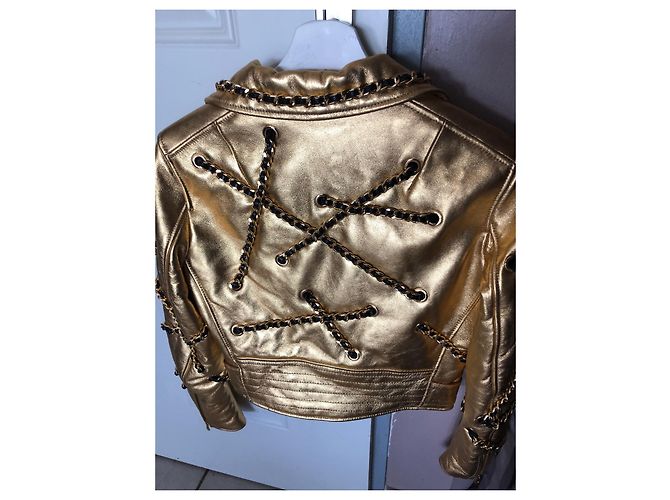Moschino Perfecto-Jacke Golden - Ansicht 7